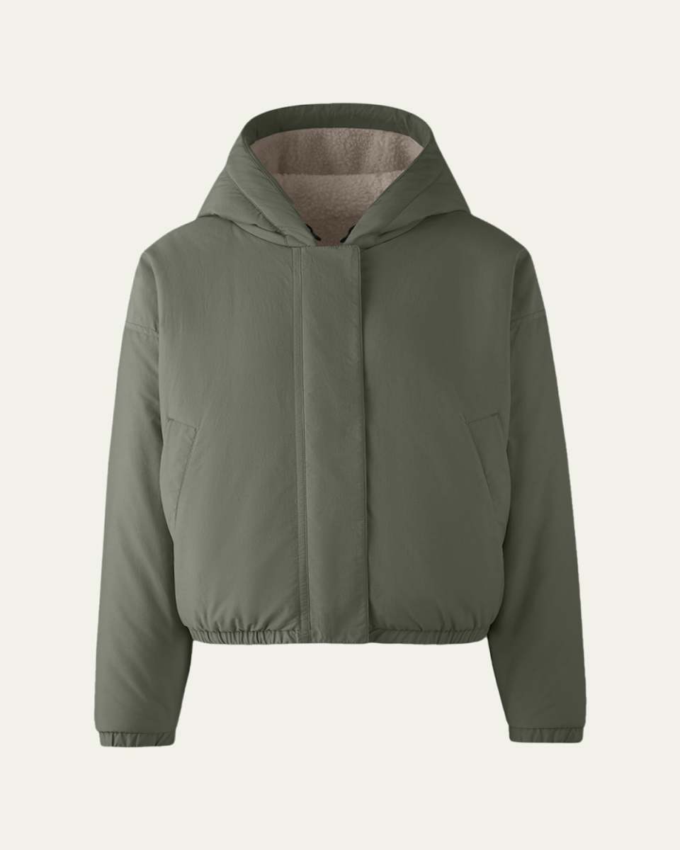 Alberni Reversible Fleece Bomber Jacket